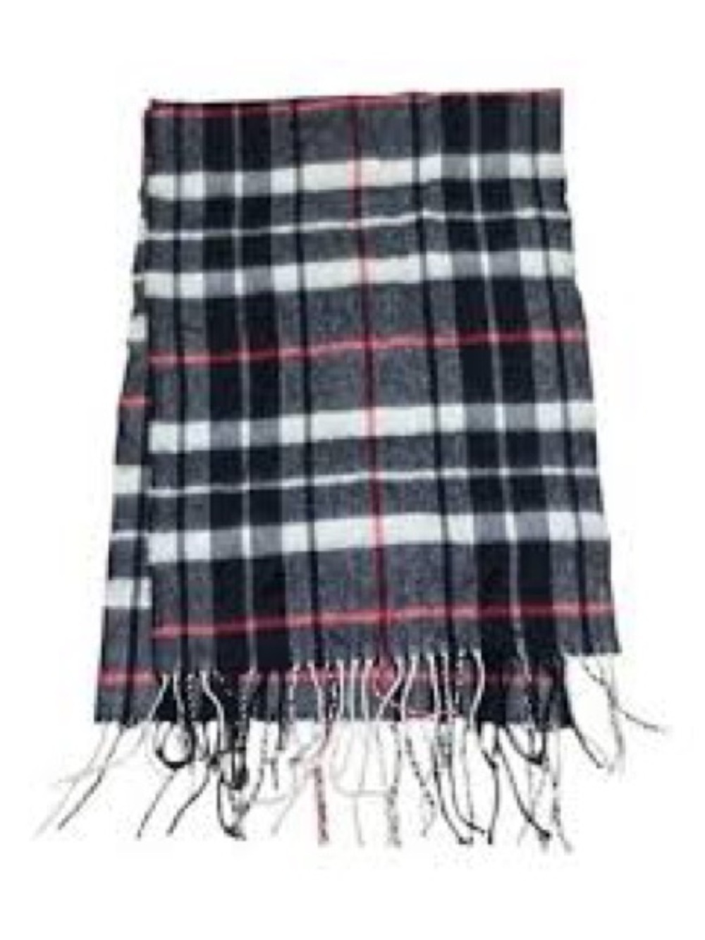NWT J. Crew Plaid Scarf NEW Navy Red Holidays